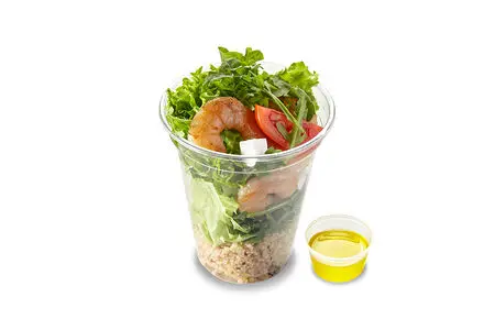 Фит Салат Киноа и креветка